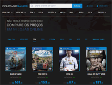 Tablet Screenshot of comparegames.com.br